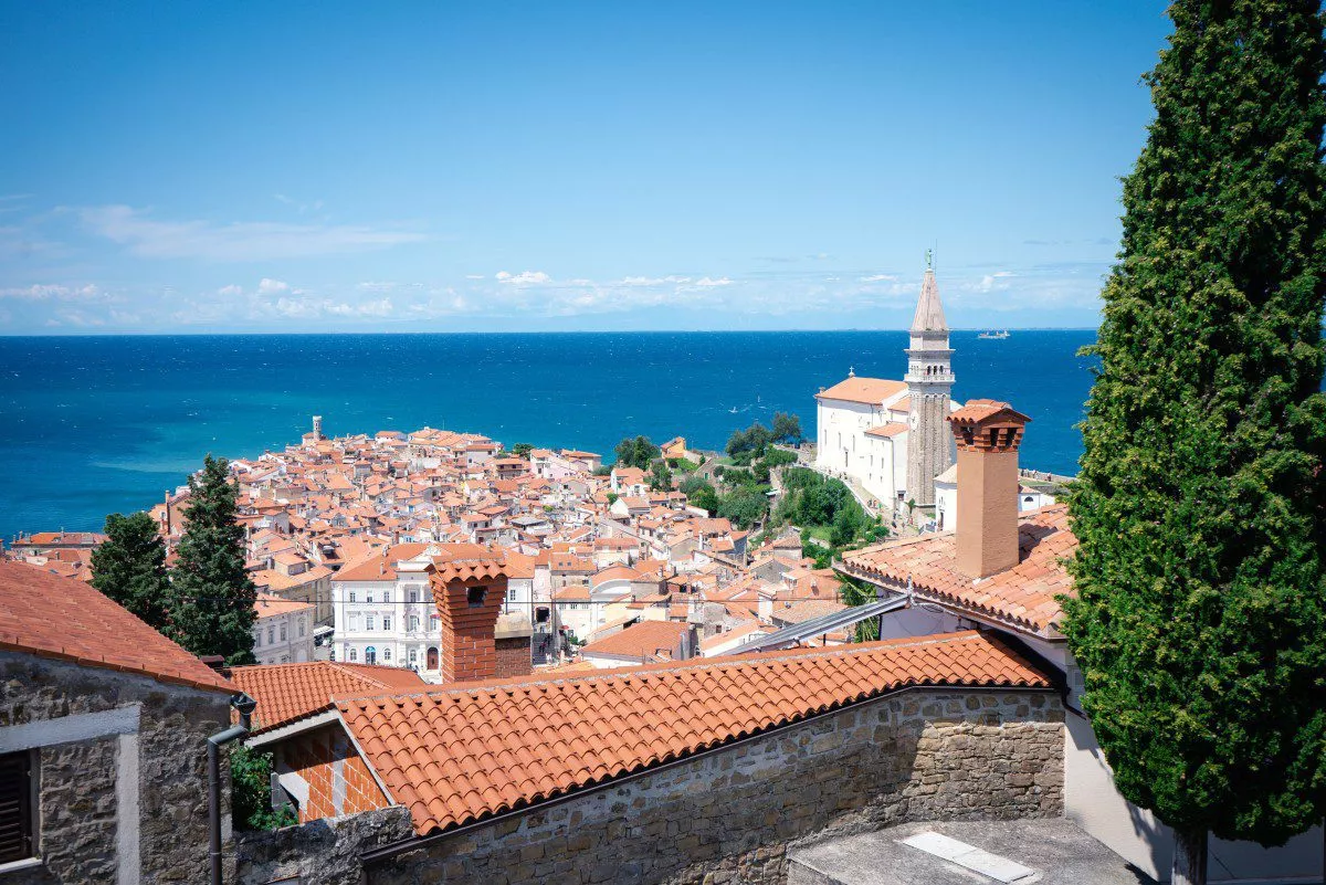 Piran from the castle